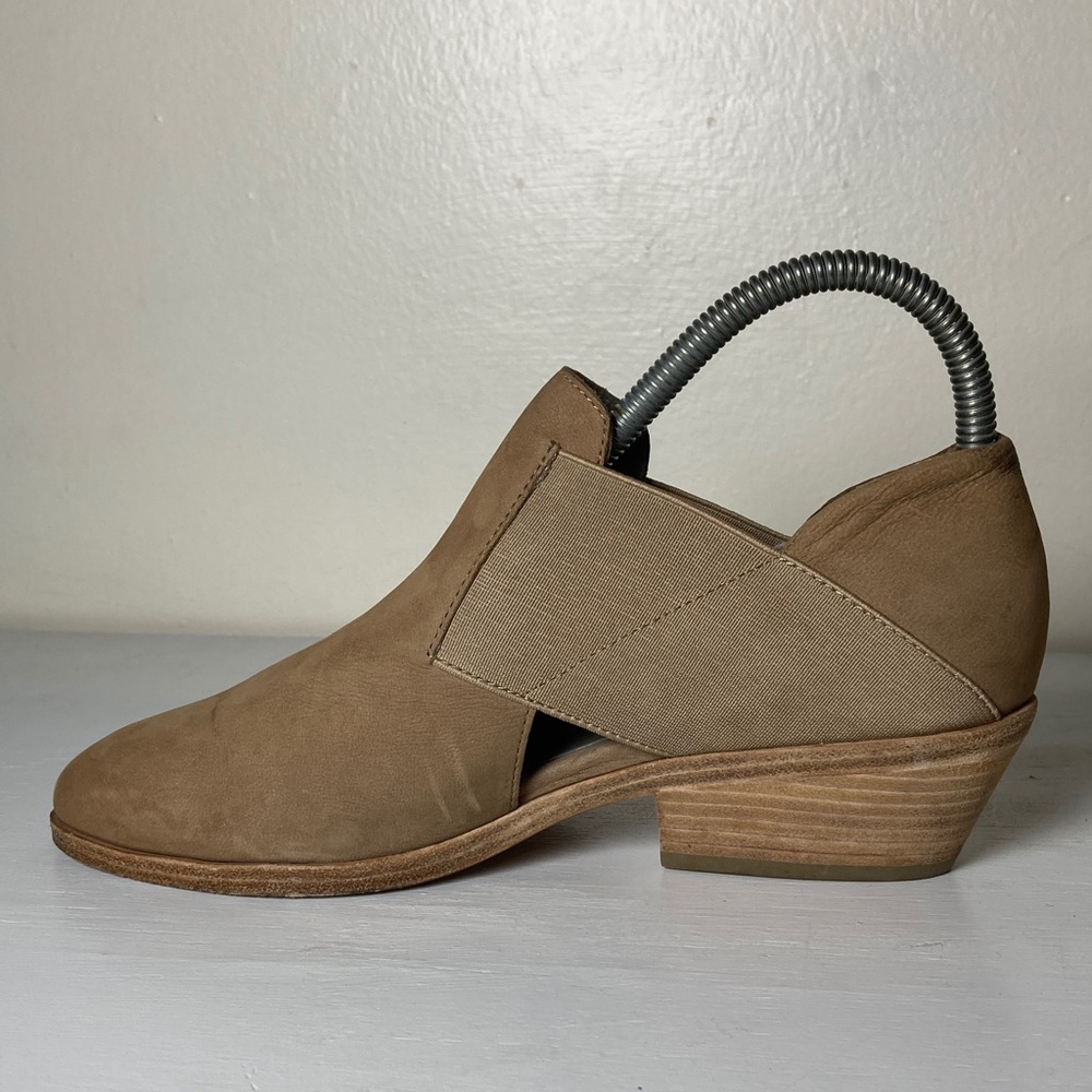 Eileen Fisher Vero Cuoio Evan Tan Soft Leather Ankle Booties Boots, Size 7 - Picture 13 of 15